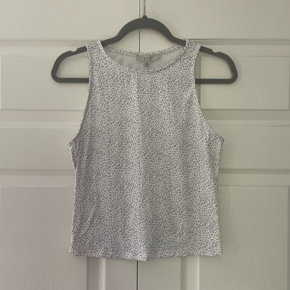 Cheetah print tank top